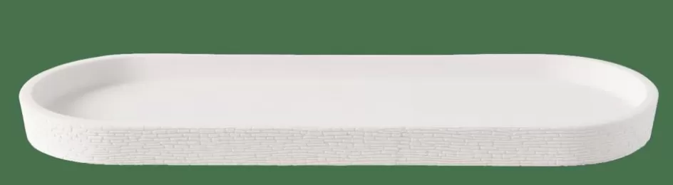 CASA WHITE ELEGANCE Plat Blanc New